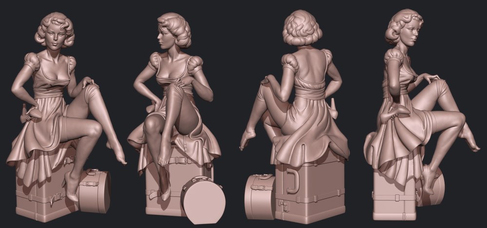 Скульптура 3д Zbrush