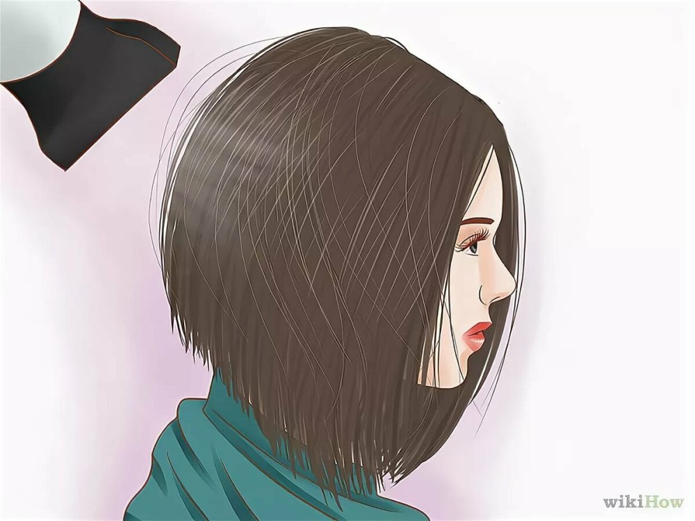 Аниме девушка с удлиненным каре без челки