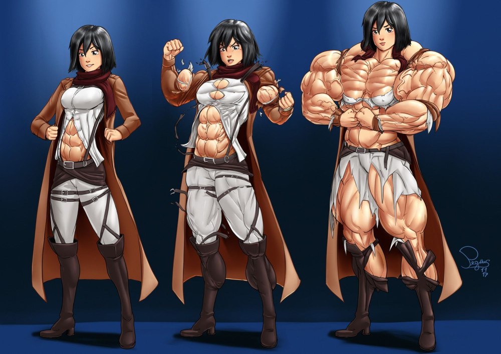 Микаса Аккерман muscle