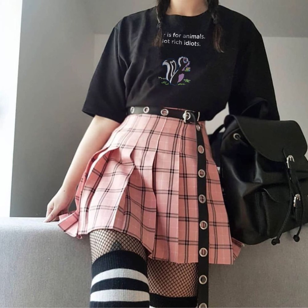 Goth outfit Грандж 2020 корейский