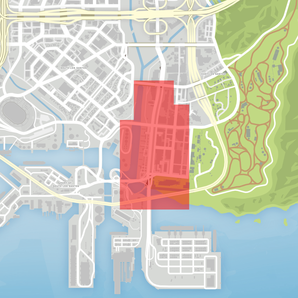 Los Santos GTA 5 City Map