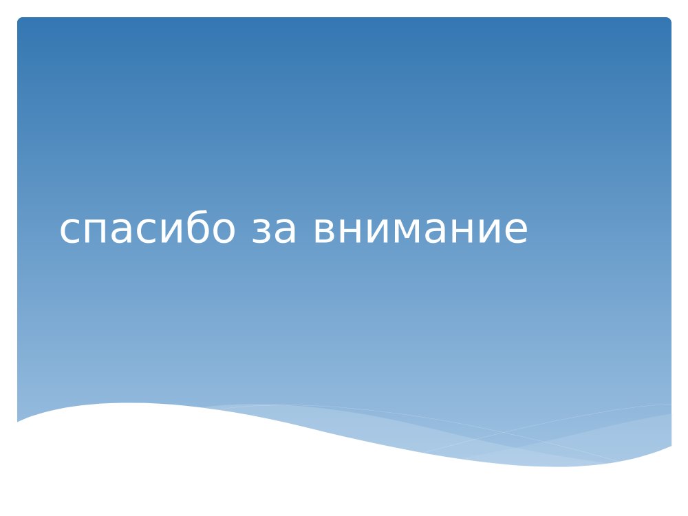 Спасибо за внимание