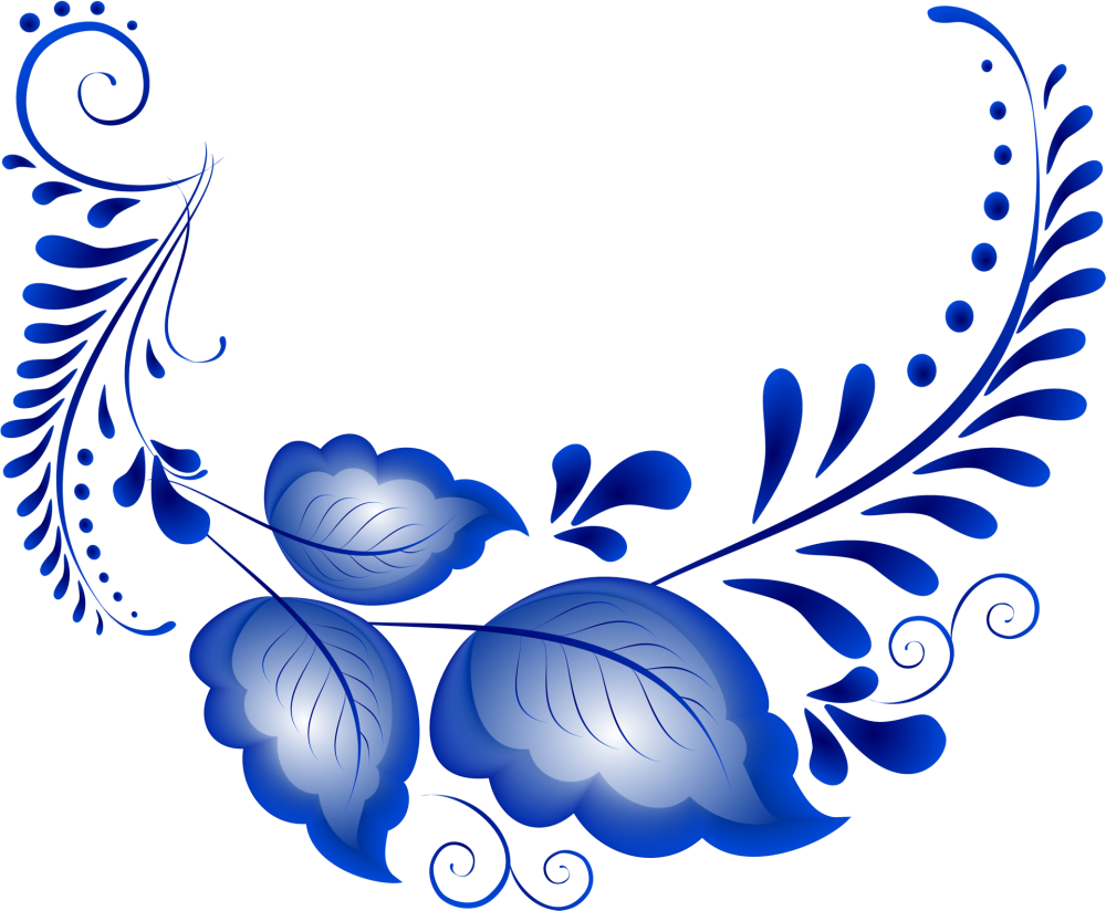 Рамка гжель