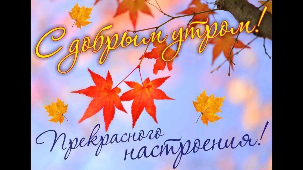 Чудесного осеннего нас