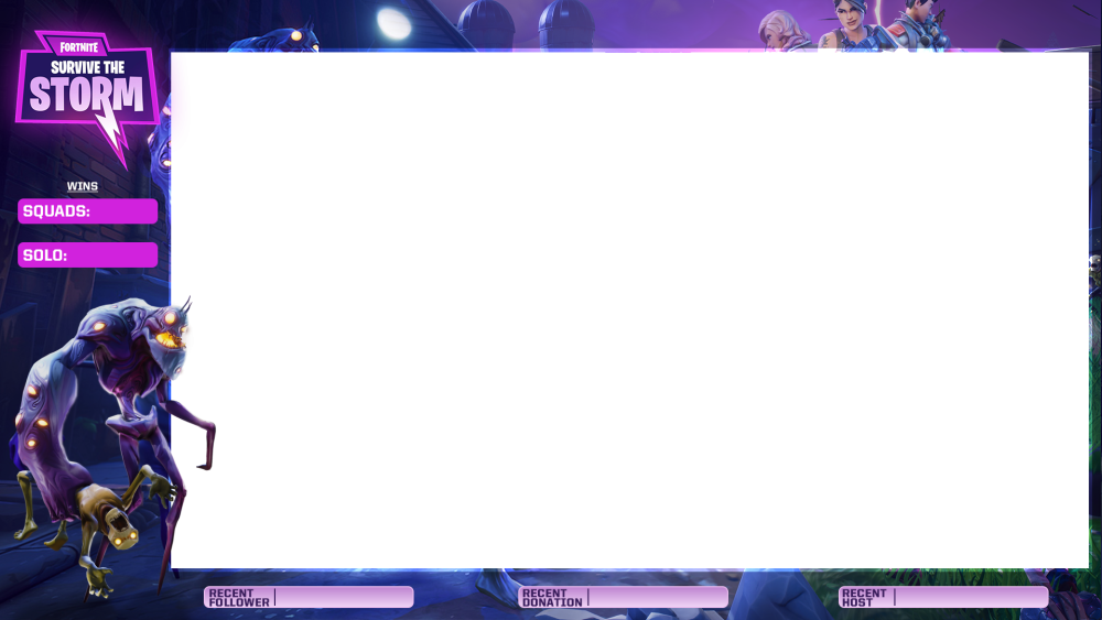 Рамка для стрима Fortnite