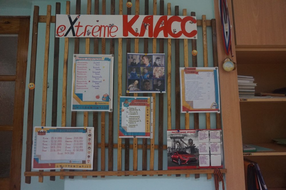 Классный уголок для 10 классов