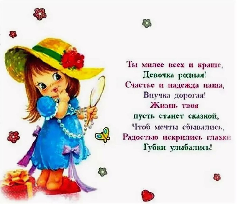 С днём рождения внучке