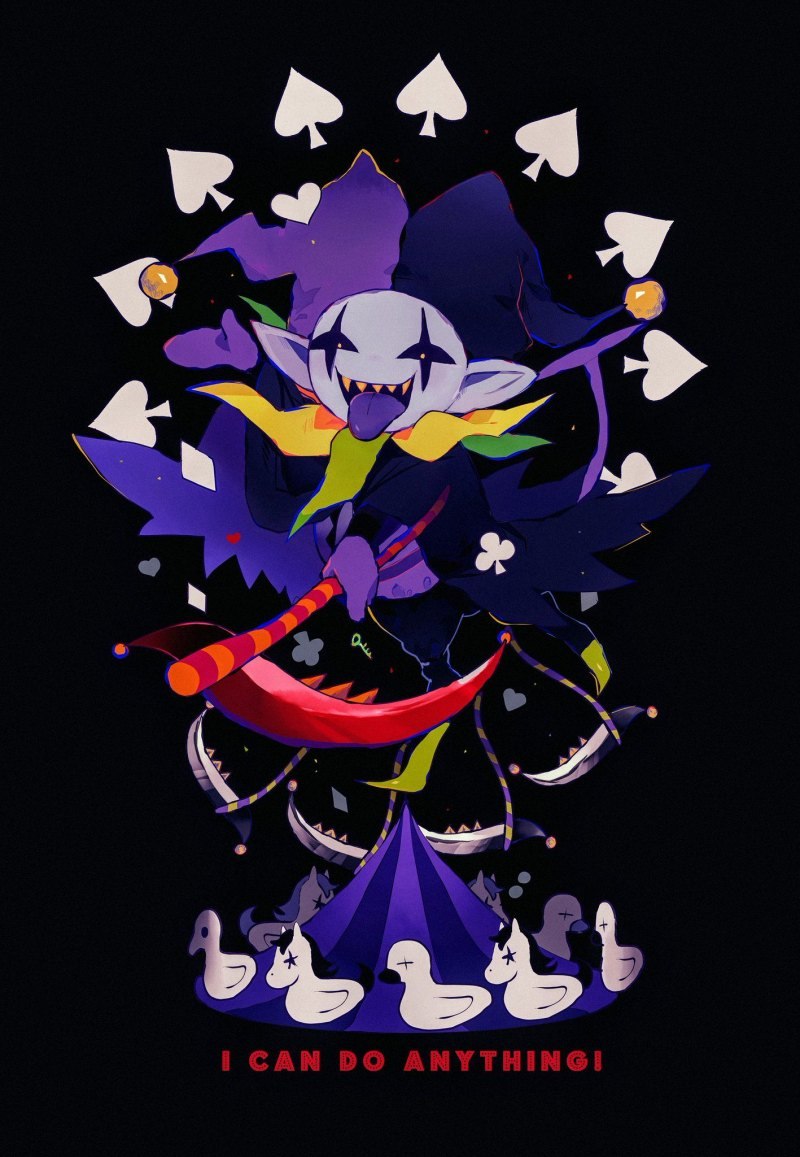 Jevil deltarune арты