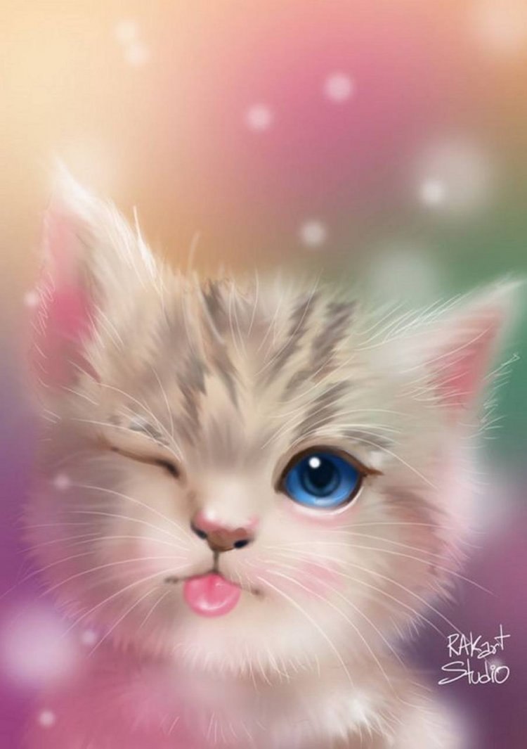 Красивые котята мультяшные