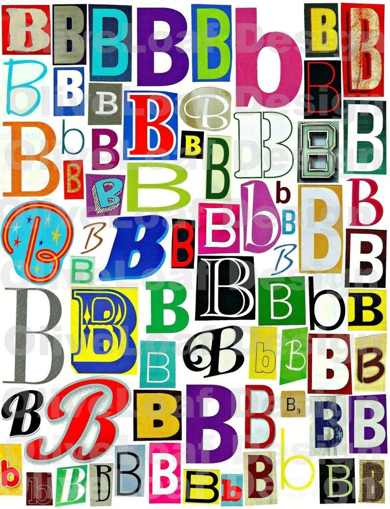 Алфавит коллаж