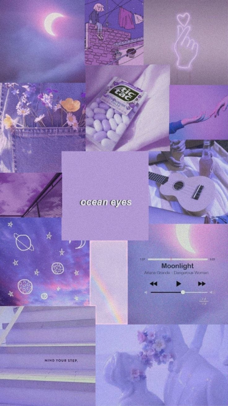 Purple aesthetic Wallpaper Laptop