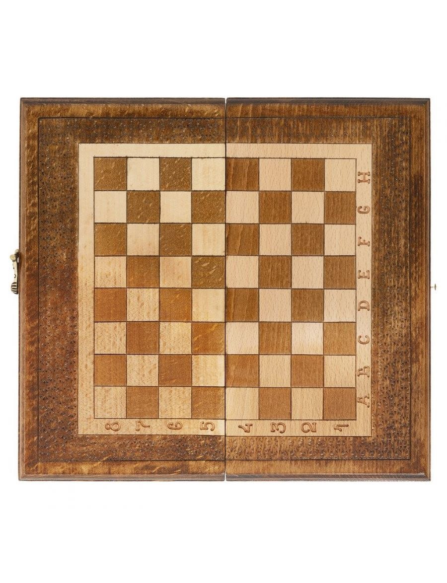 Поле шашки/шахматы переплётный картон 33x33см