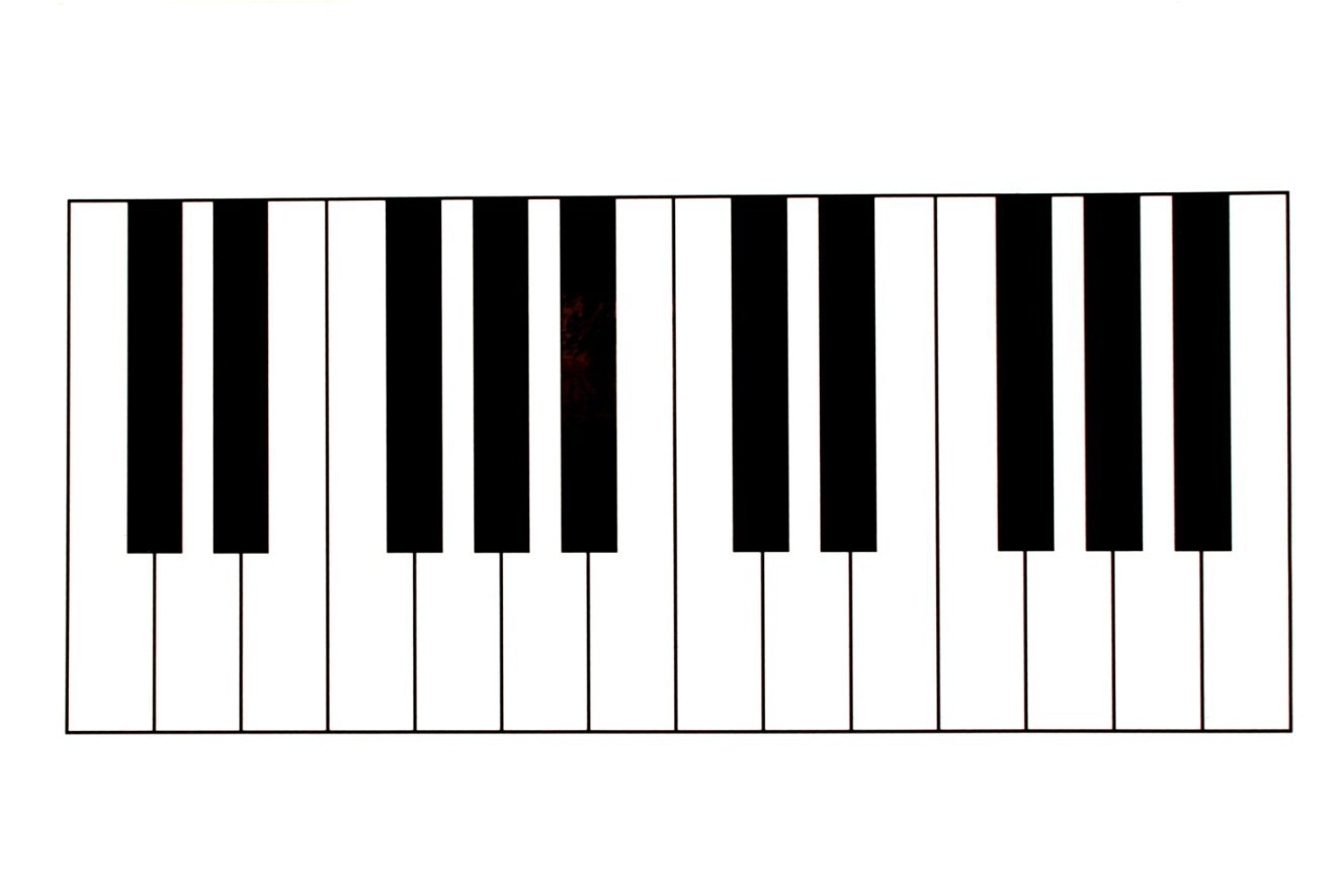 Клавиши пианино картинка распечатать