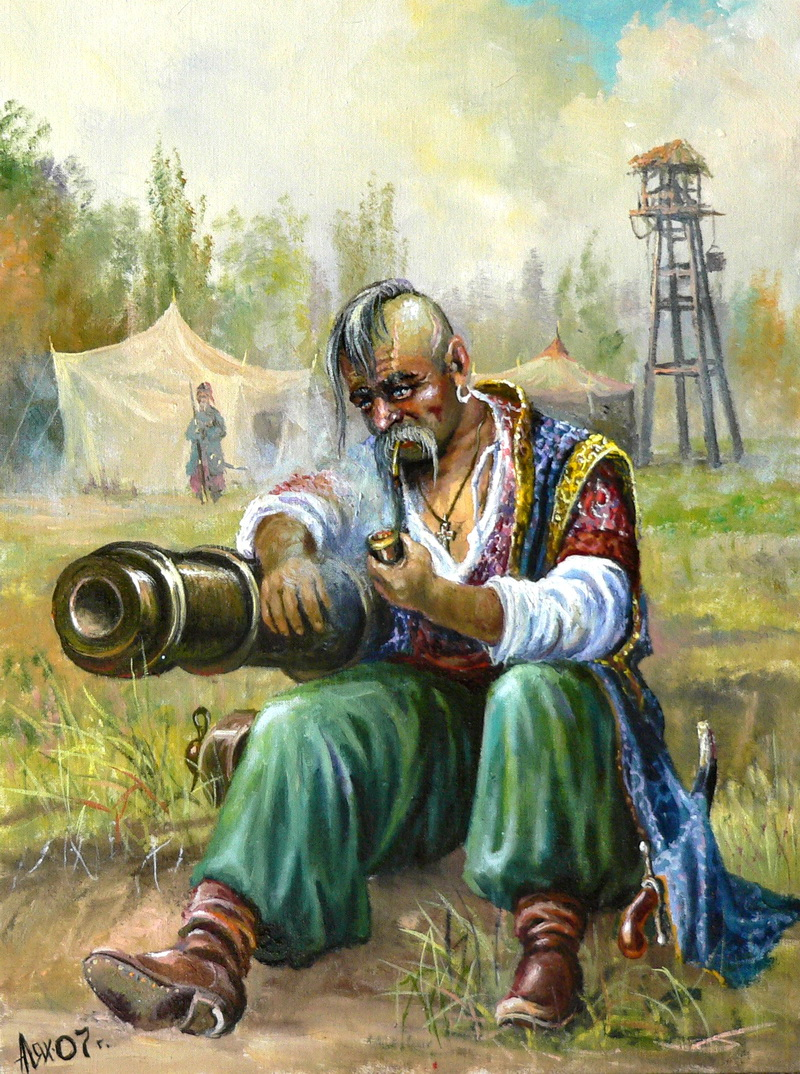Кубанский казачий художник Андрей Лях