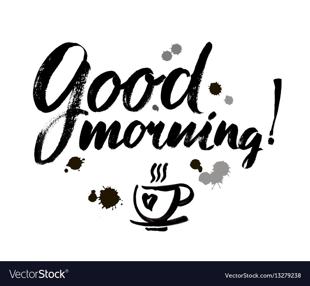 Эстетичная надпись good morning
