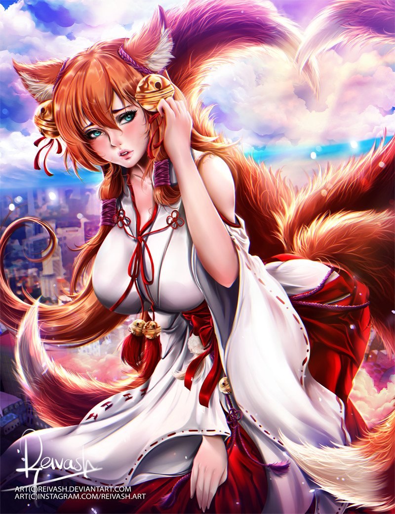Kitsune (kitsunemimi, кицуне, Кицунэ)