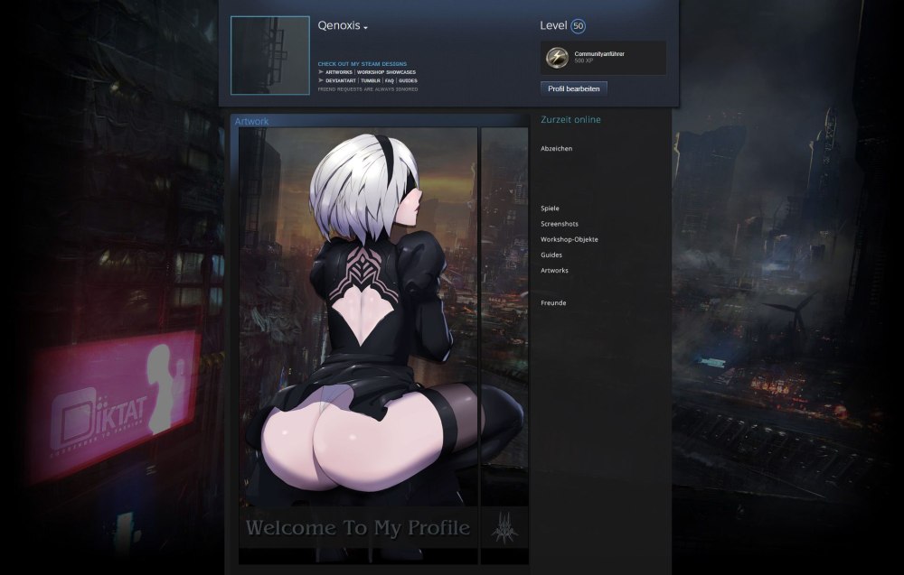 Фоны профиля Steam