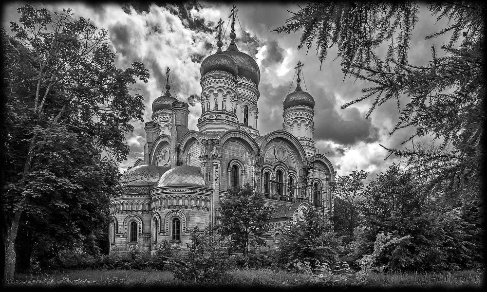 Пейзаж для гравировки на граните