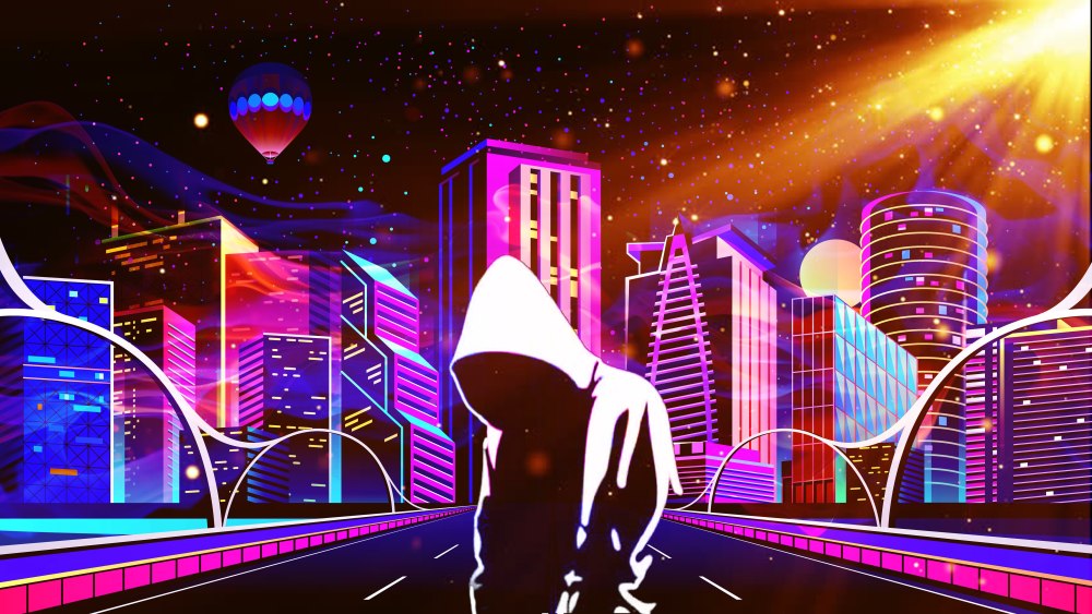 Неоновые обои