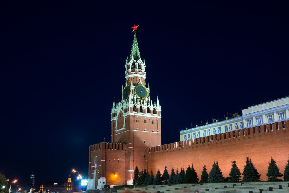 Спасская башня Московского Кремля красная площадь