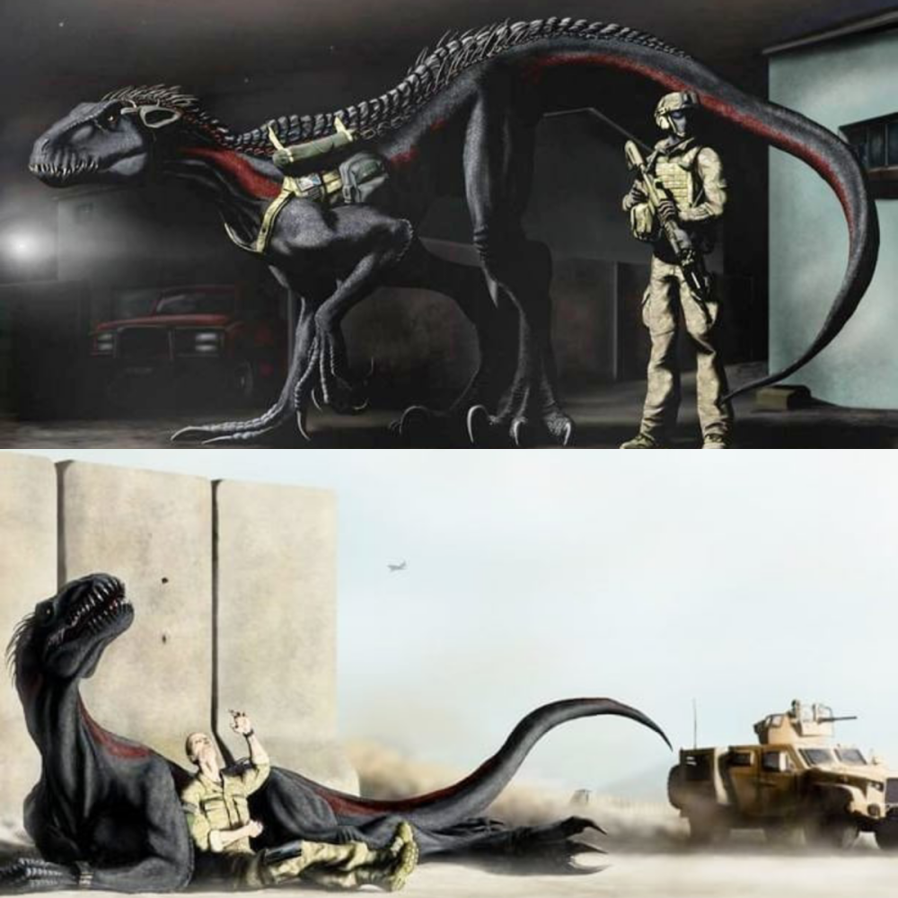 Индораптор Jurassic World арт