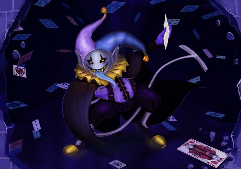Jevil deltarune Art
