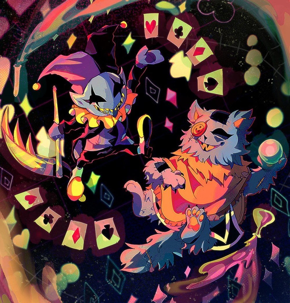 Seam and Jevil deltarune