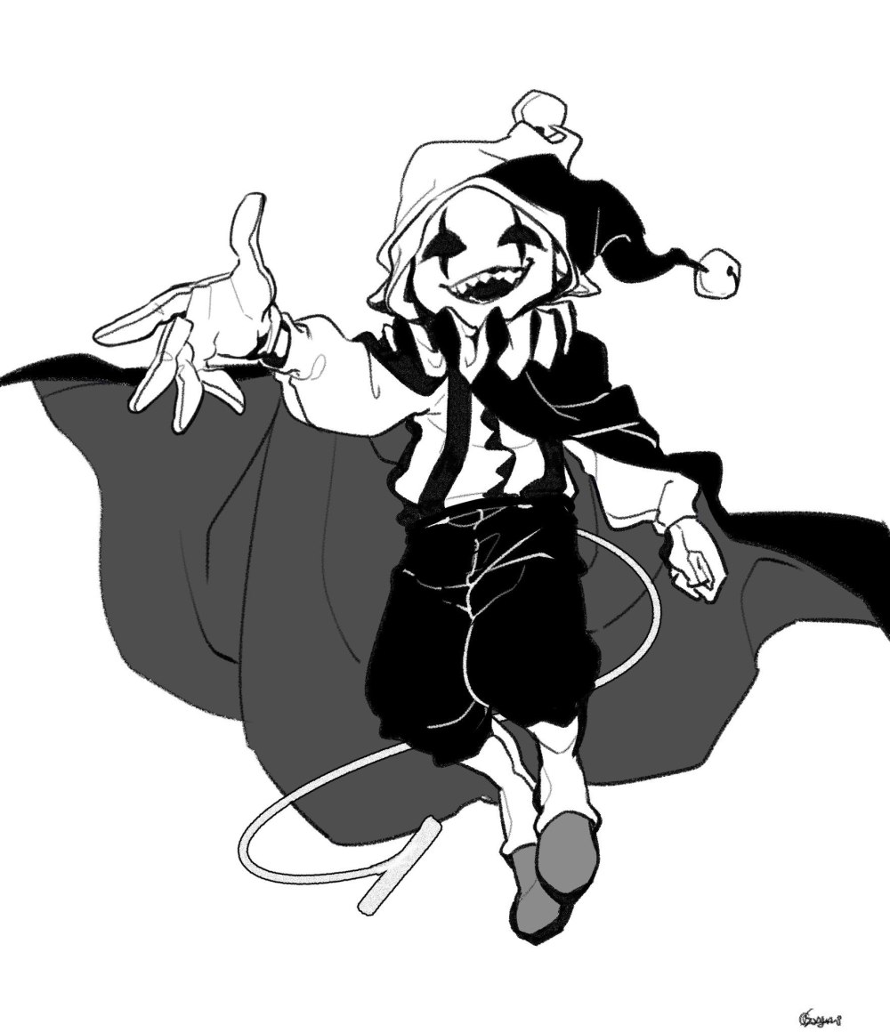 Jevil deltarune Art