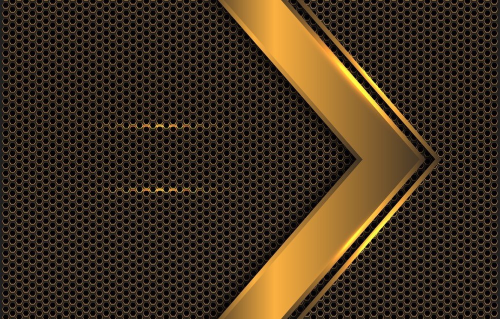 Черно золотистый смартфон
