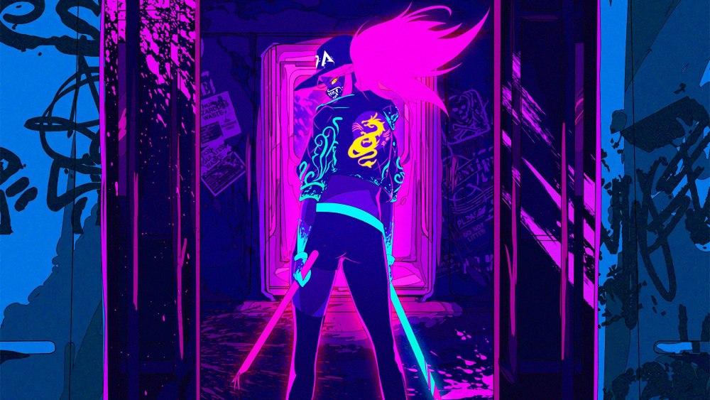 Akali KDA неон