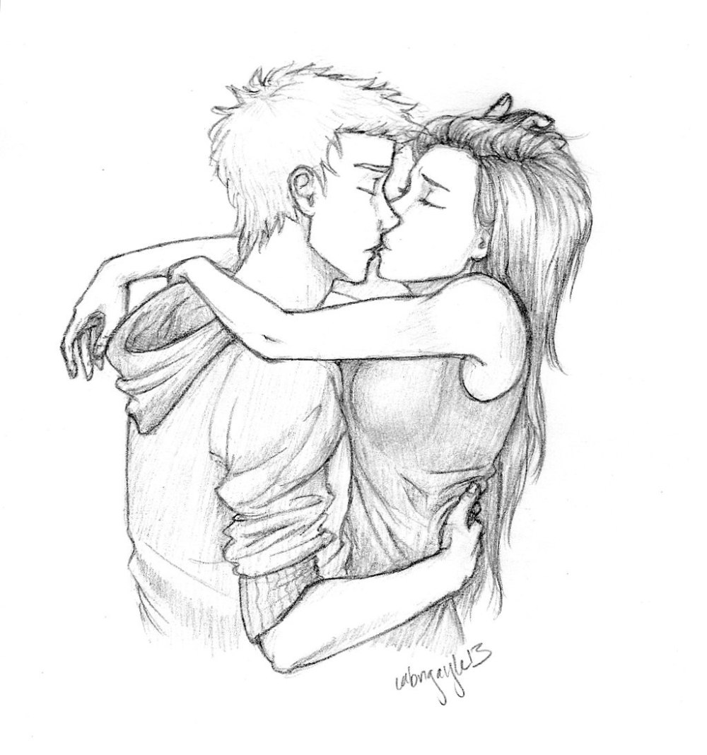 Влюбленные рисунок