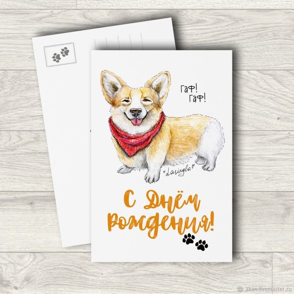 Корги с днем рождения