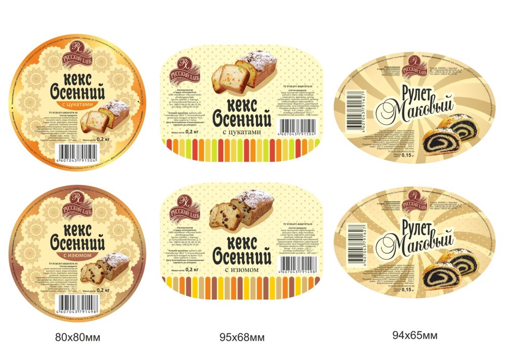 Этикетка на продукцию