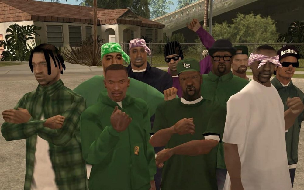 ГТА Сан андреас Grove Street Families