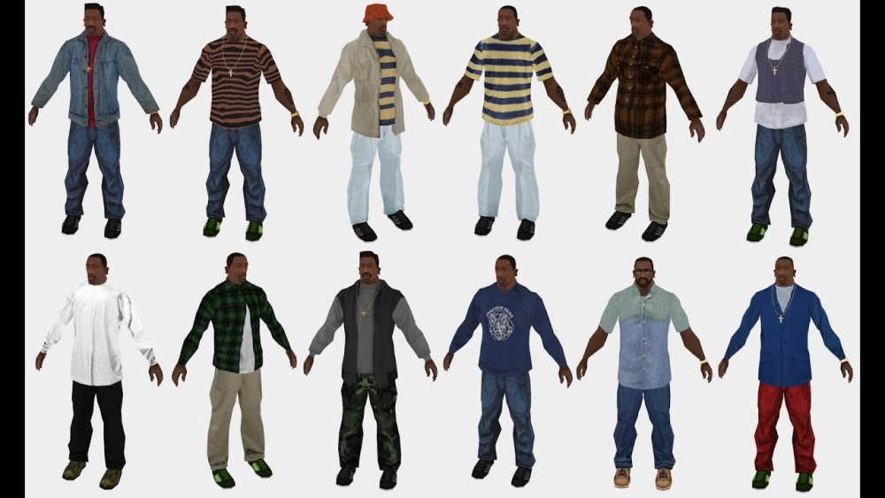 GTA San Andreas одежда СИДЖЕЯ для ГТА