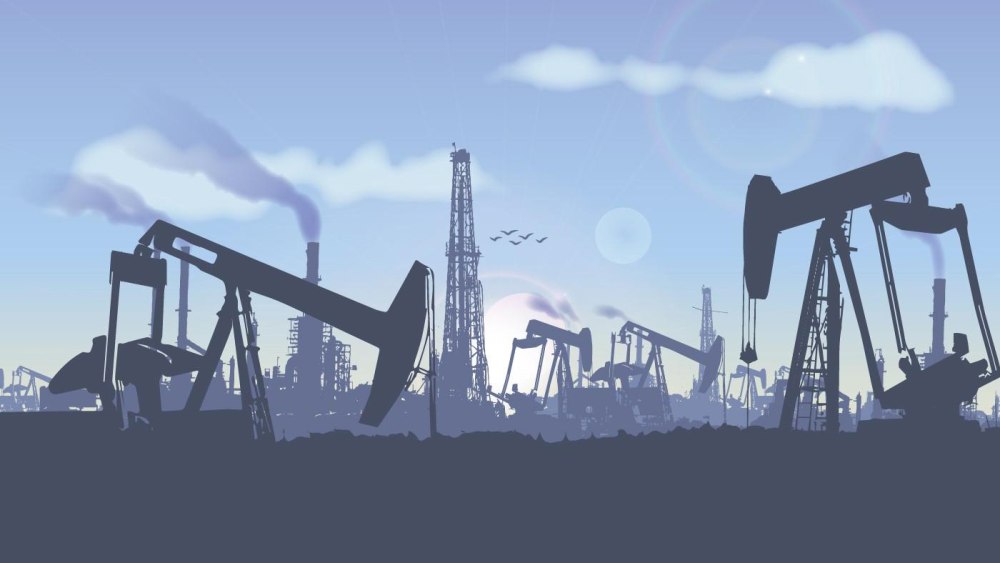 Нефтяная вышка вектор