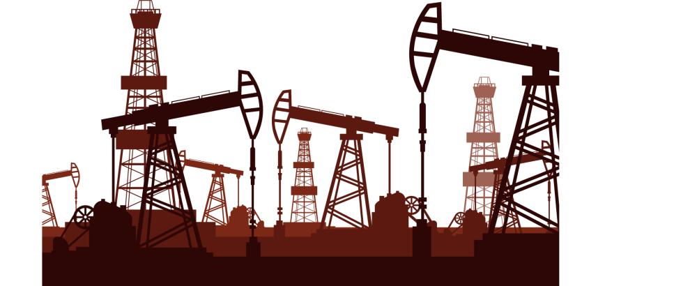 Нефтяная буровая вышка вектор
