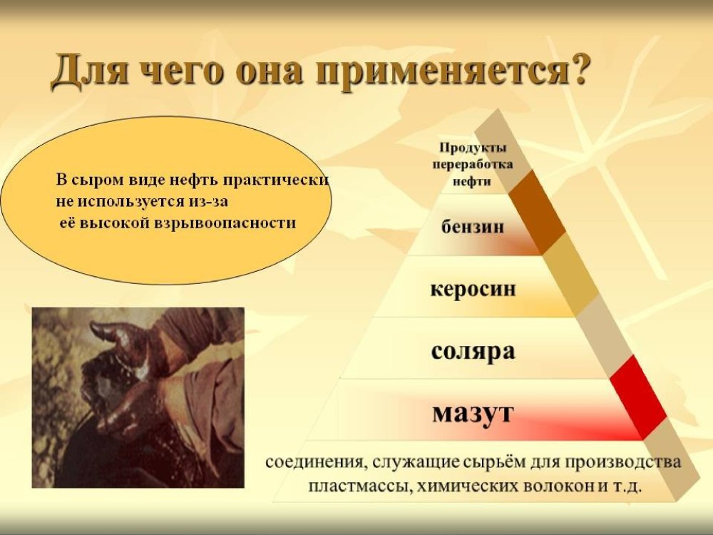 Где используют нефть