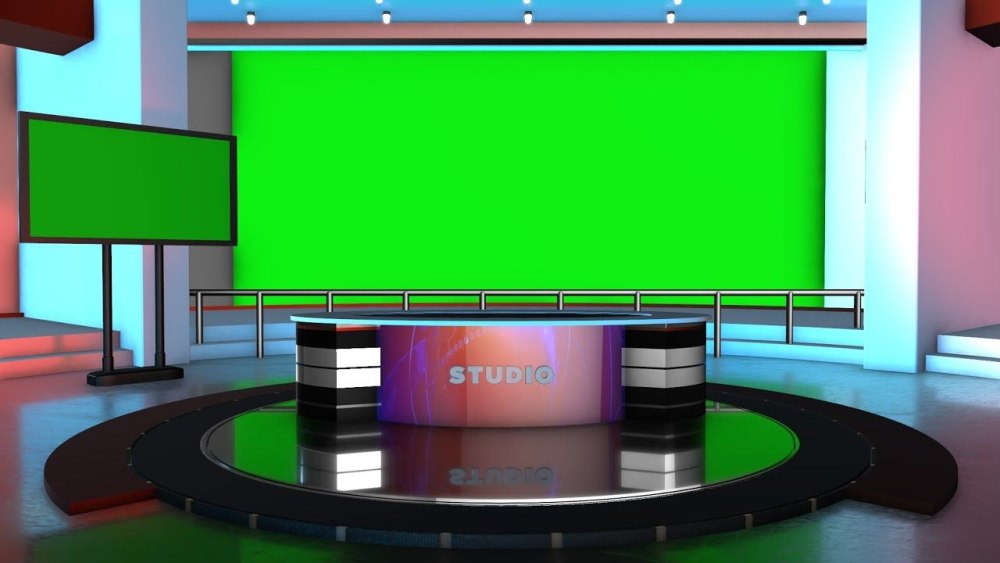 News Studio 3d хромакей