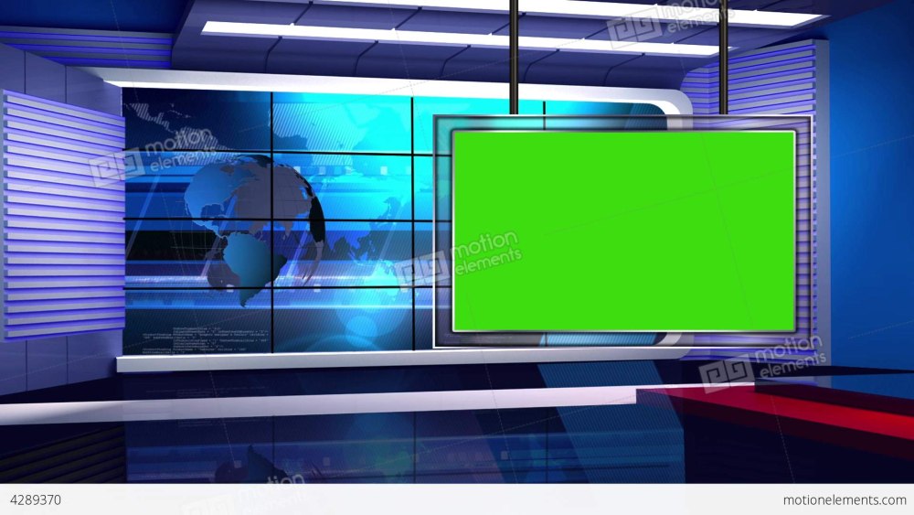 Студия новостей для хромакея со столом