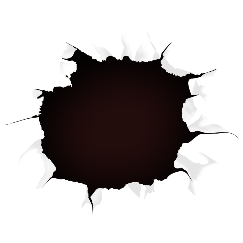 Дыра рваные края