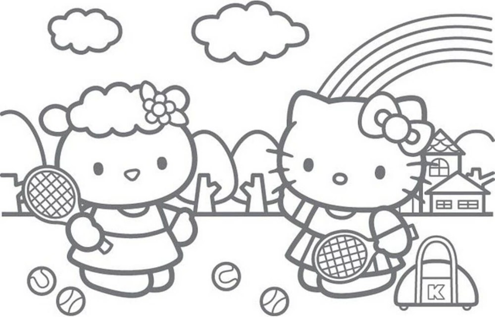 My Melody Kuromi раскраска