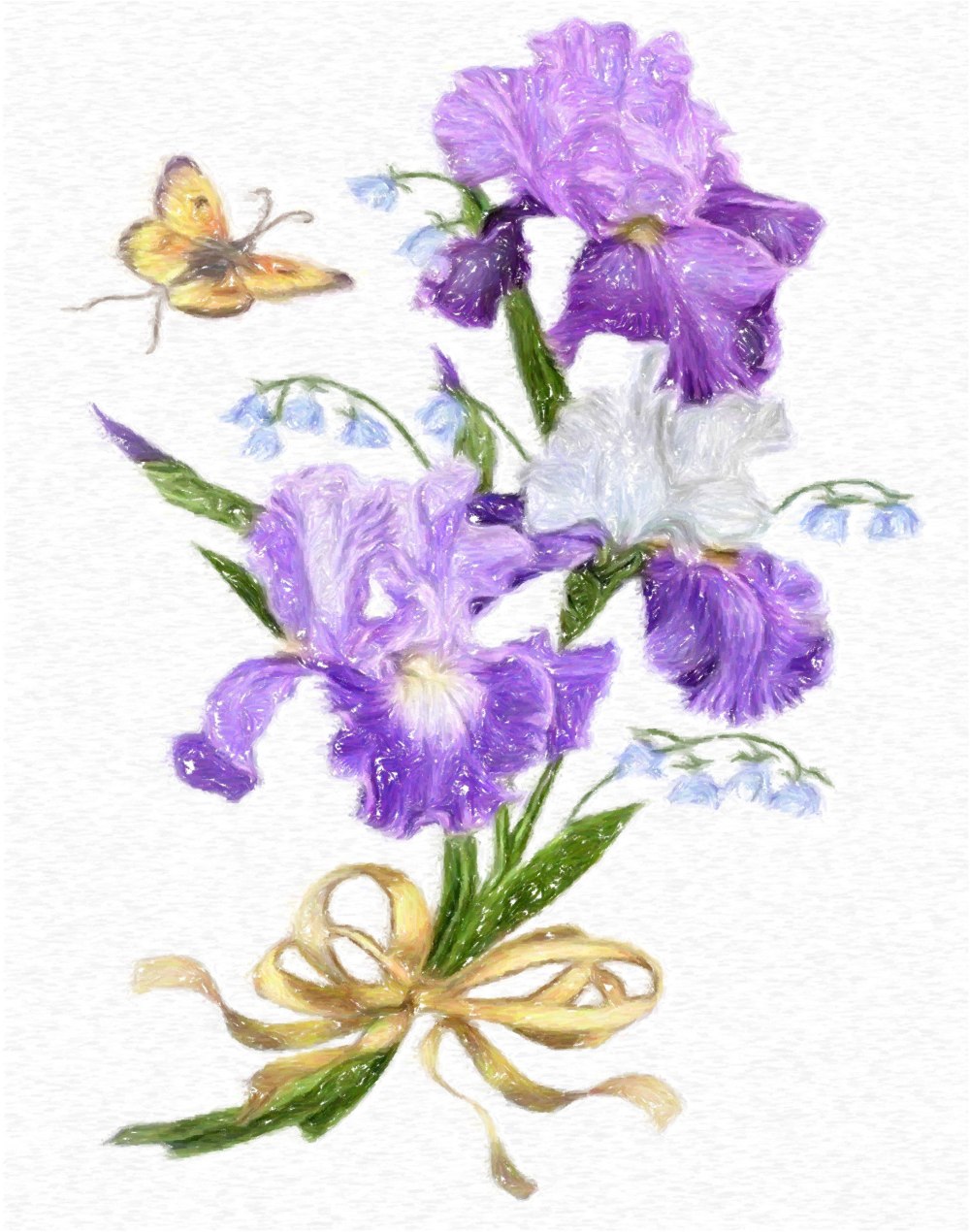 С днем рождения ирисы