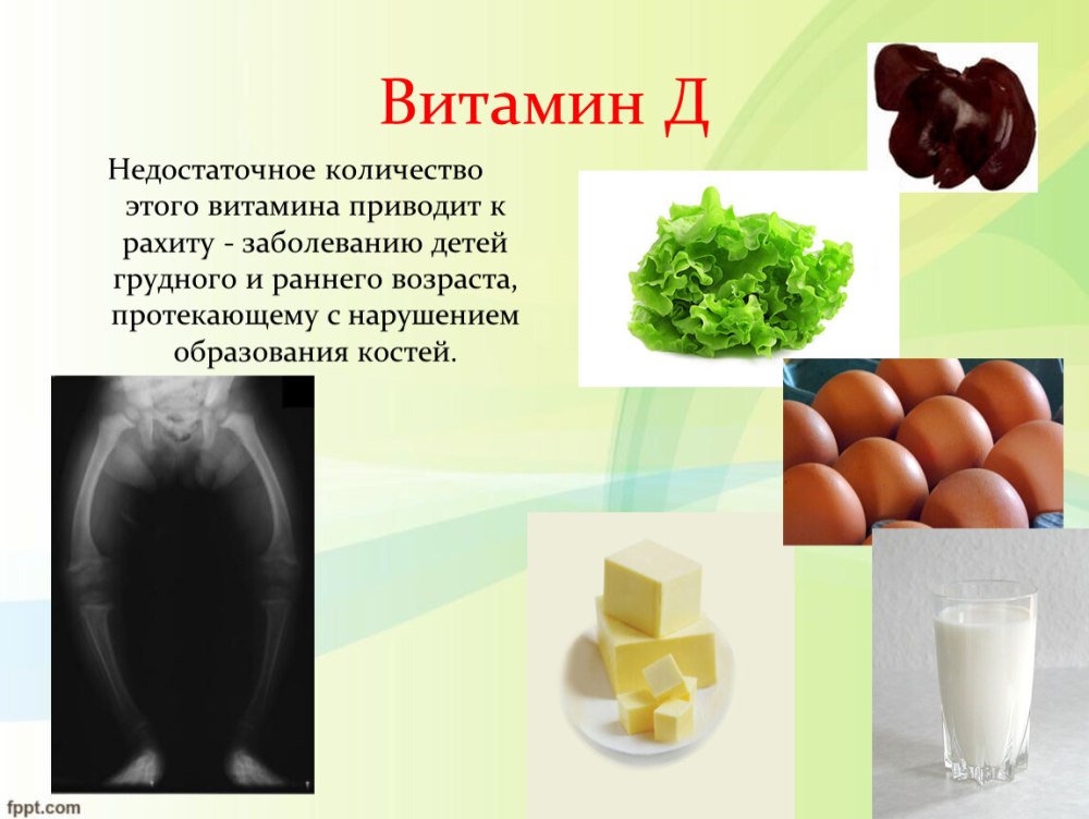 Плакат о витаминах и здоровом питании
