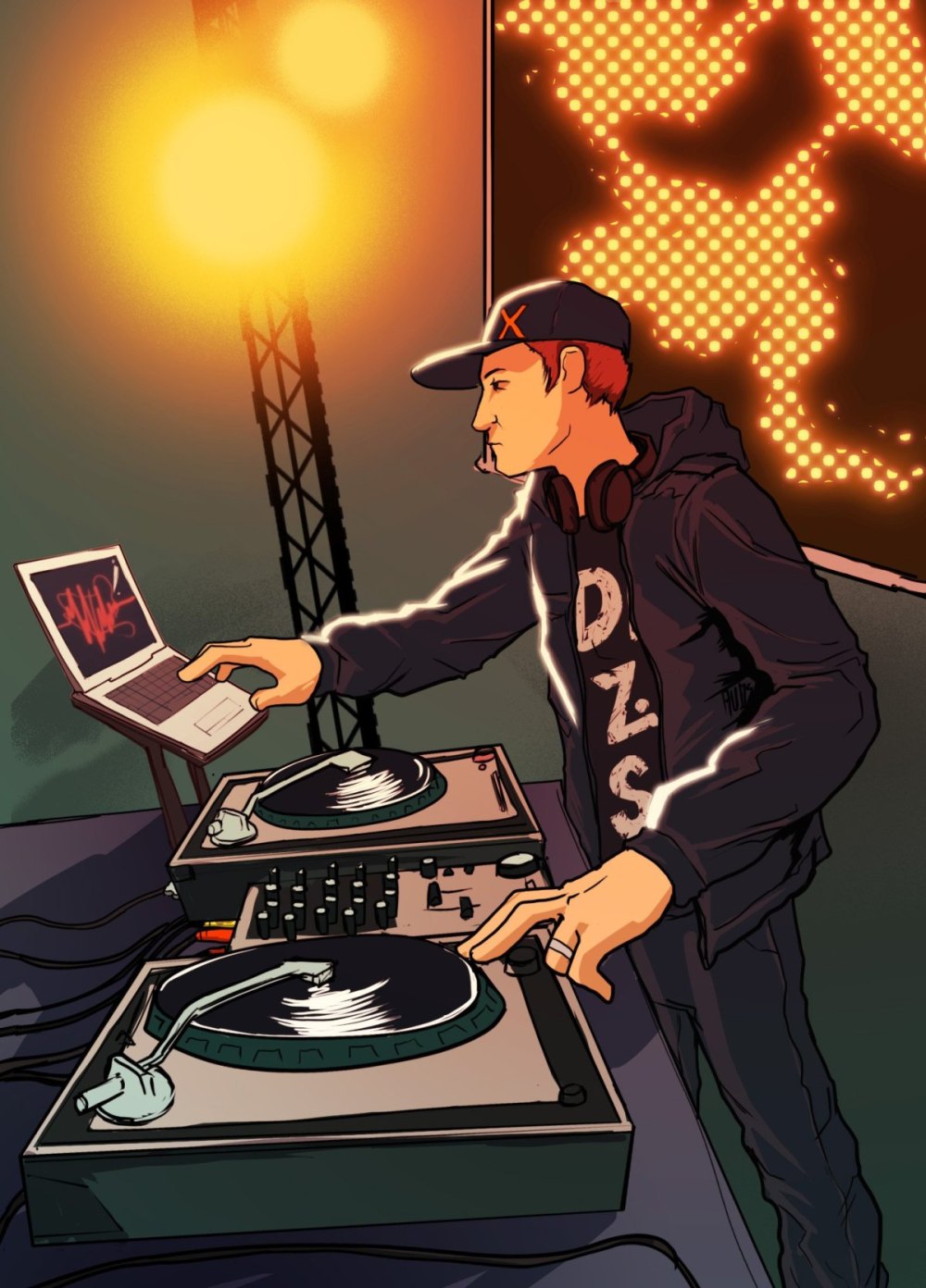 DJ за пультом