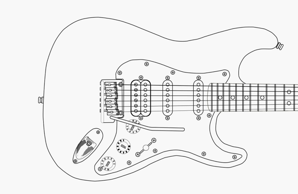Fender Stratocaster вектор