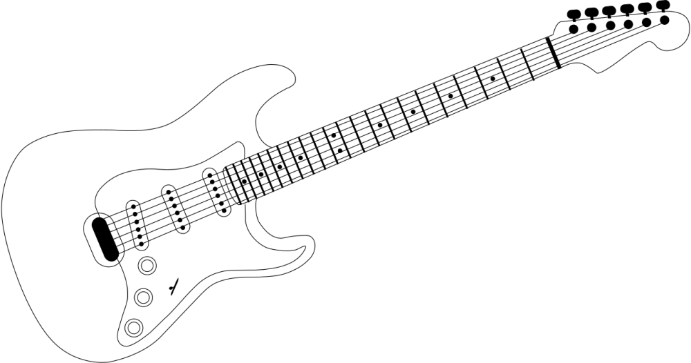 Электрогитара рисунок