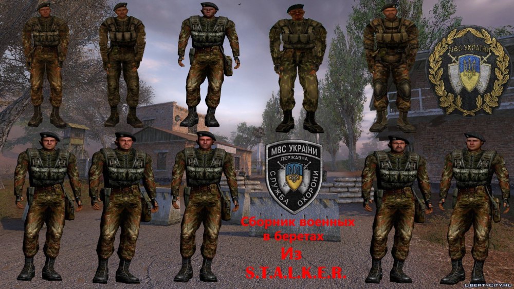 Отряд военных сталкер