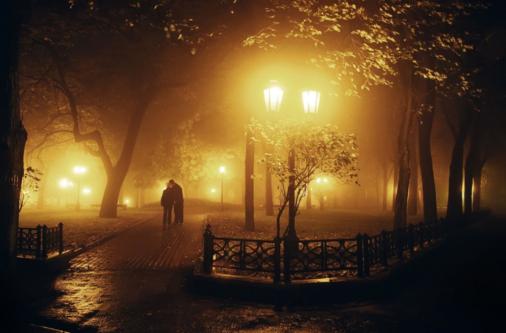 Вечерний осенний парк