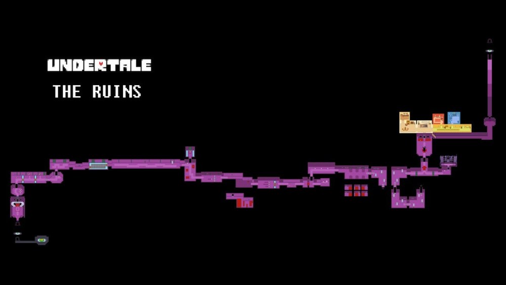 Undertale руины карта